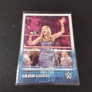 Topps Trading Card with Silver and Blue Accents